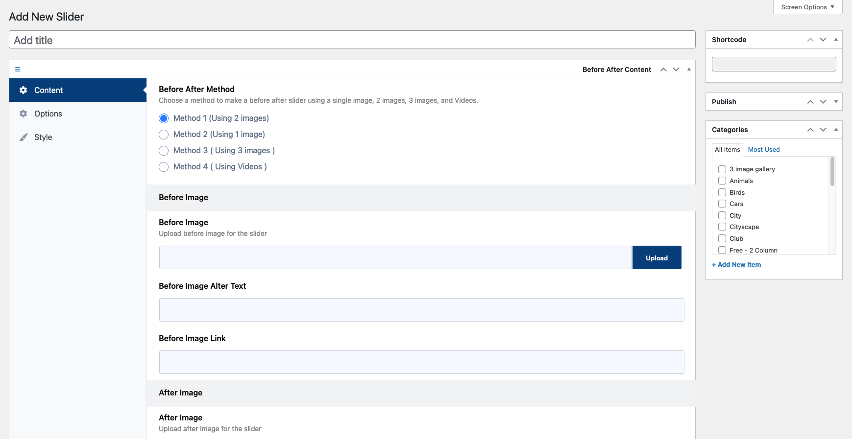 before after wordpress plugin