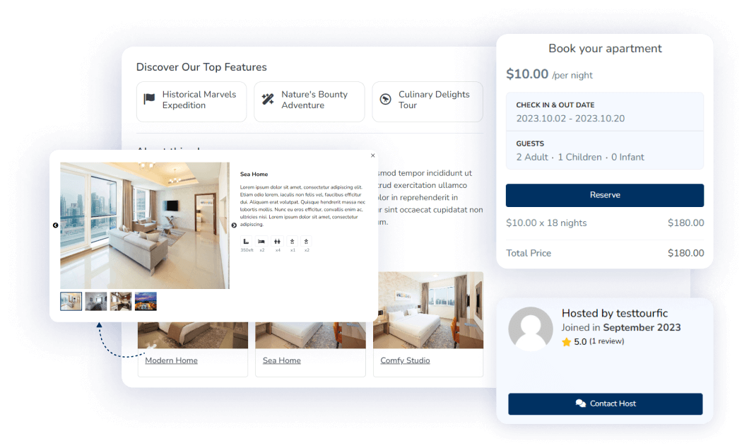 Apartment Booking & Management System by Tourfic