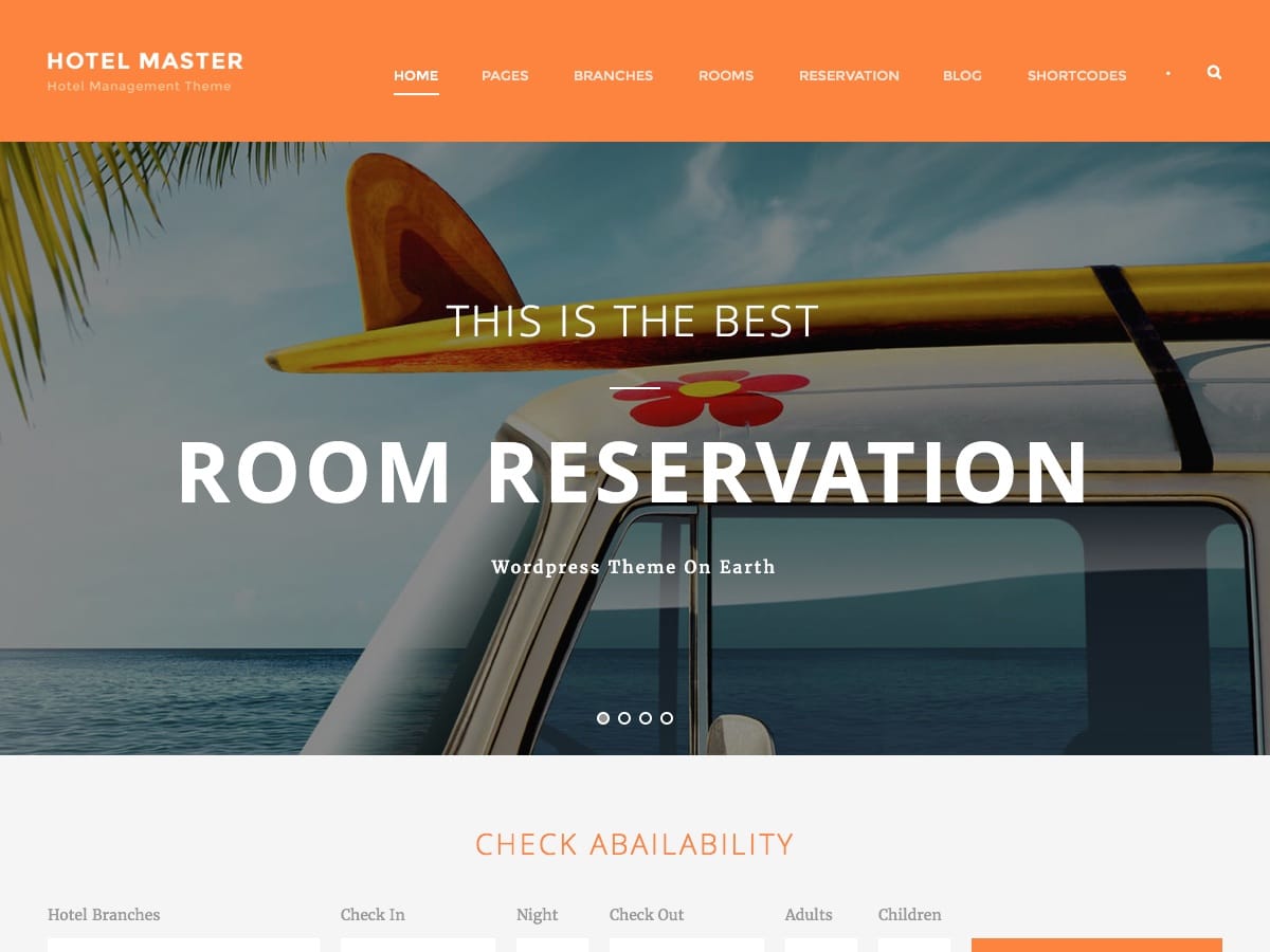 wordpress free hotel theme