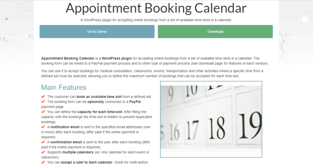 Appointment Booking Calendar