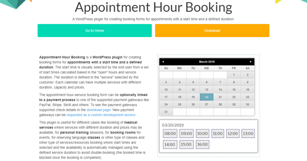 Appointment Hour Booking