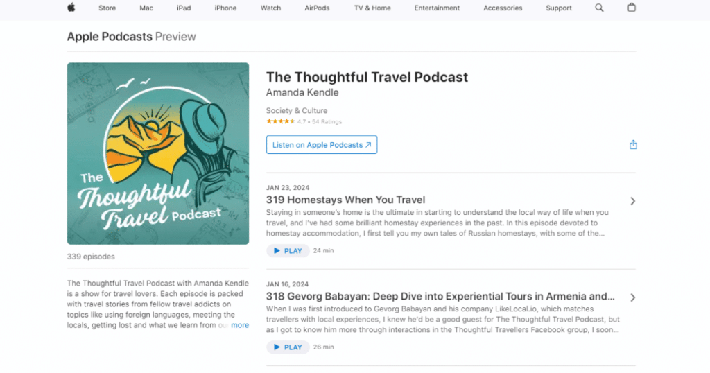 The Thoughtful Travel Podcast