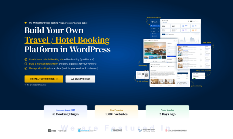 Tourfic - Best Hotel & Travel Booking WordPress Plugin