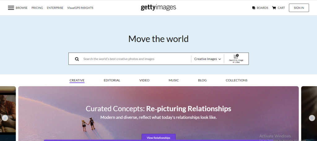 Getty Images - royalty free travel images