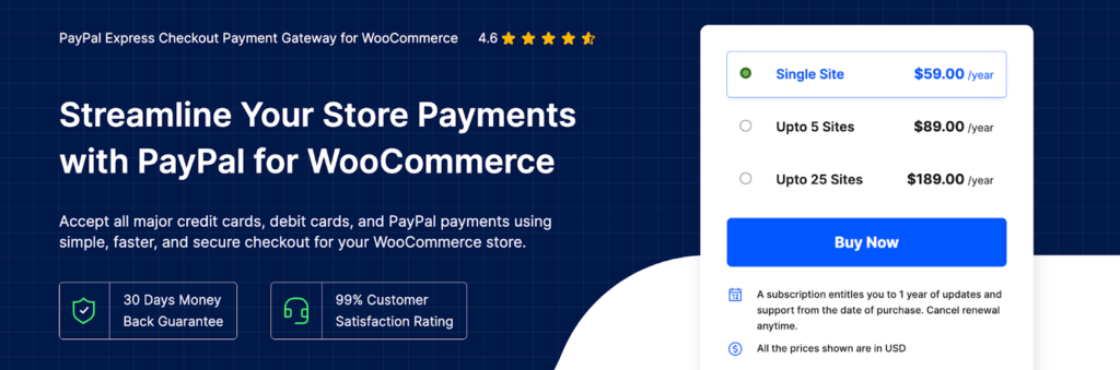 Paypal Express Checkout Payment Gateway for WooCommerce - best WooCommerce plugins