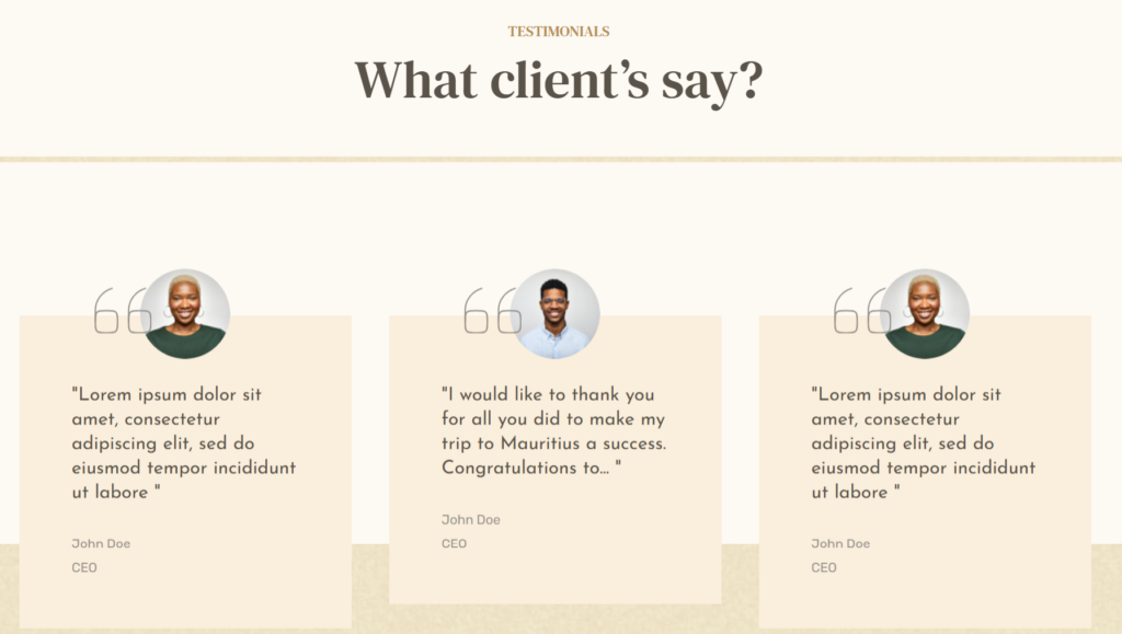 Testimonials and Social Proof in Hotel Website Design