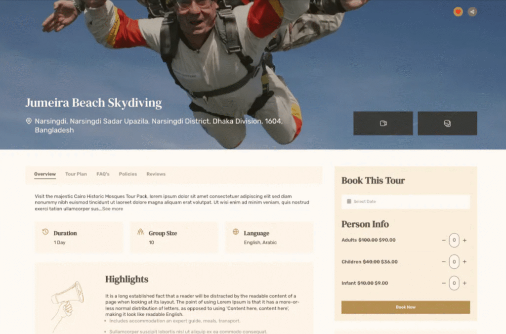 build a travel agency website WordPress