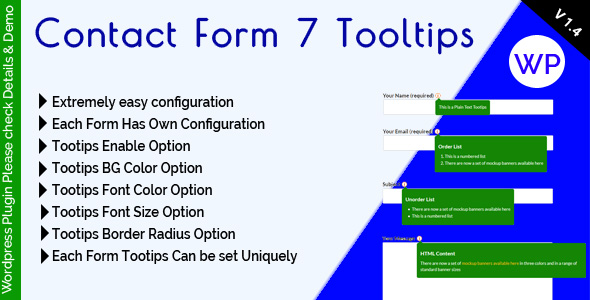 Contact Form 7 Tooltips - Themefic