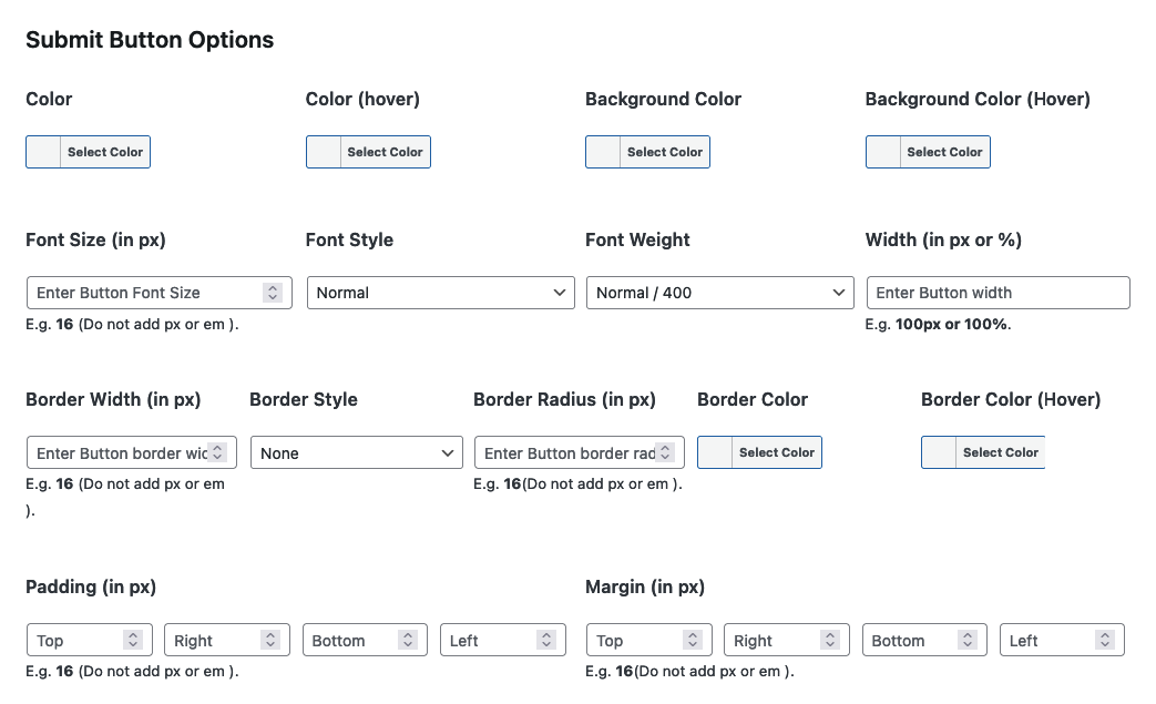 Contact form 7 button style - Themefic