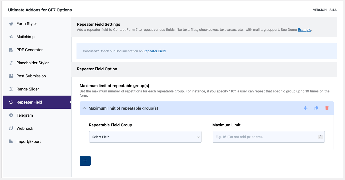 contact form 7 repeatable fields