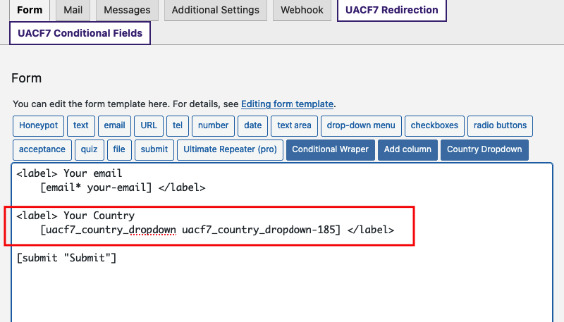 contact form 7 country state dropdown plugin