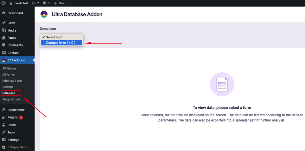 contact form 7 database 1 1 - Themefic