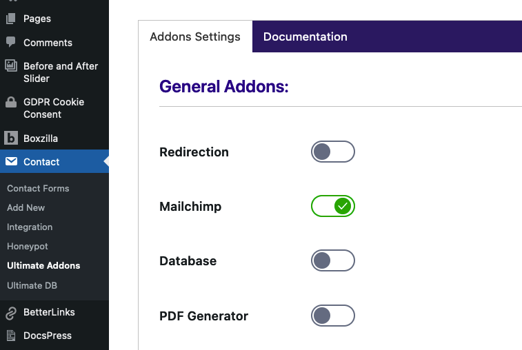 mailchimp with contact form 7