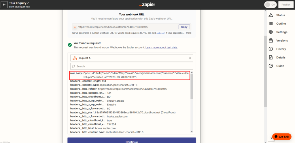 Zapier Intigration with tourfic 12 - Themefic