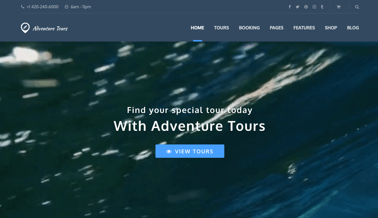 Adventure Tours | Best Travel Booking WordPress Theme