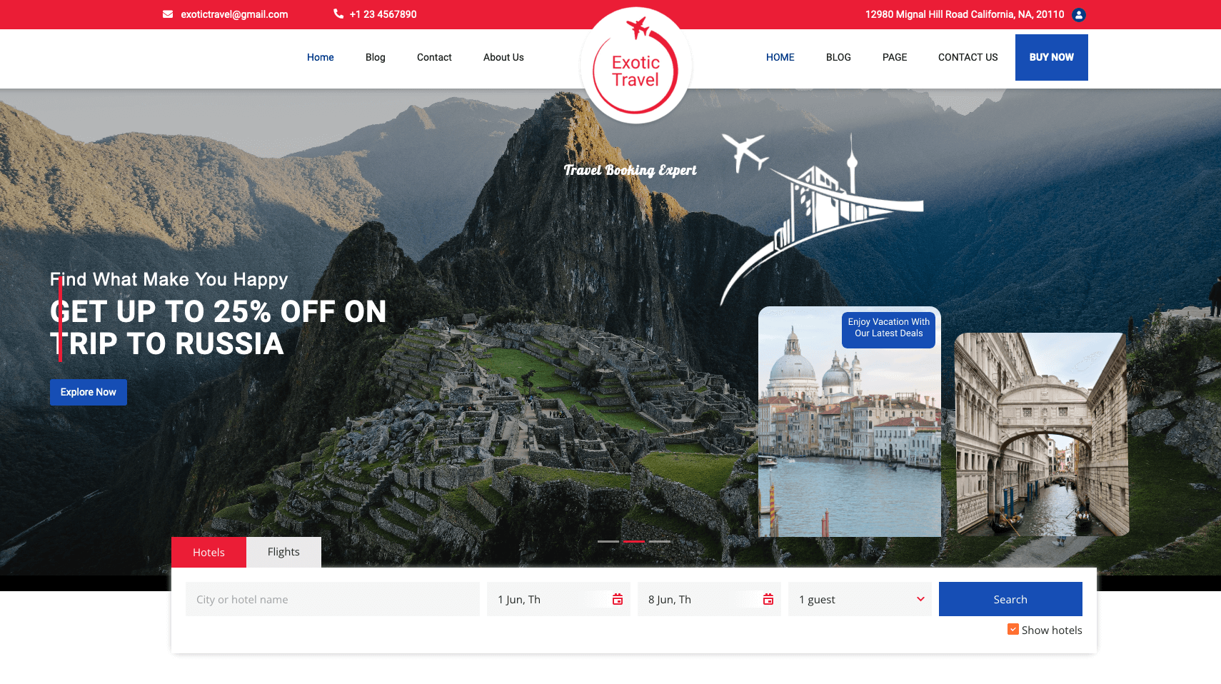 Travel Booking Expert | Travel themes