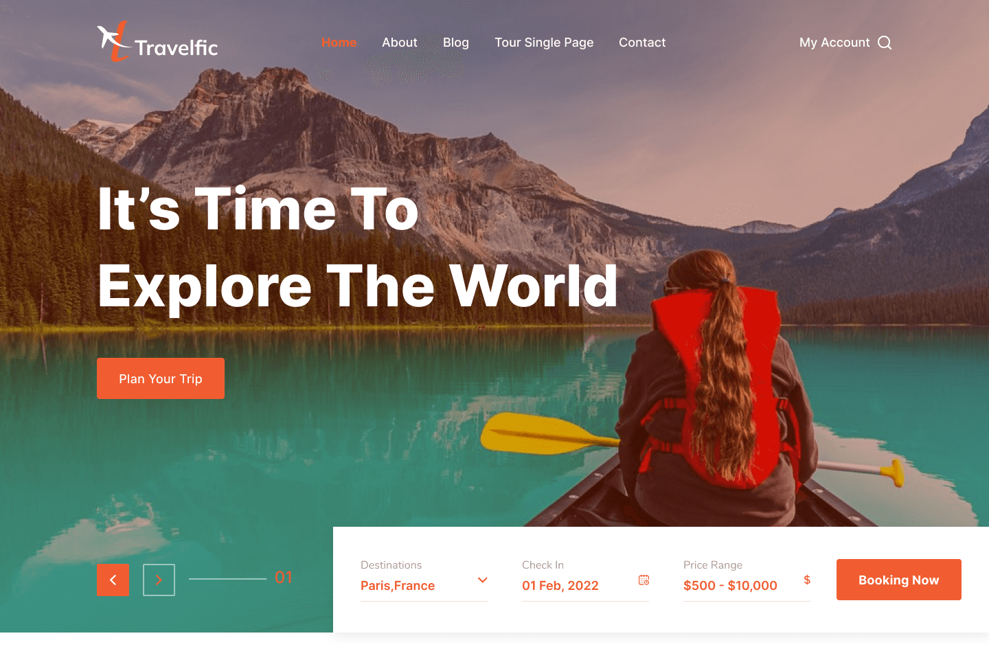 Travelfic | Best Travel Booking WordPress Theme