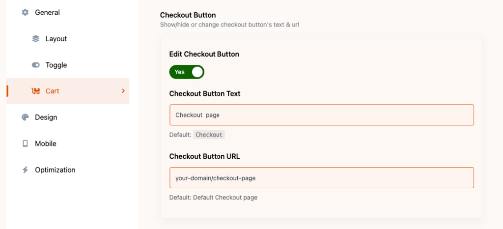 Edit Checkout Button - Themefic