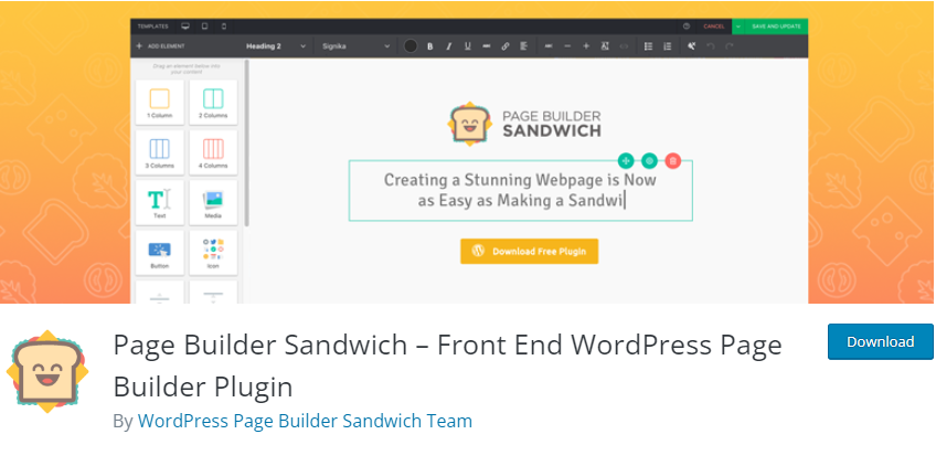 Best WordPress page builders - Page Builder Sandwich