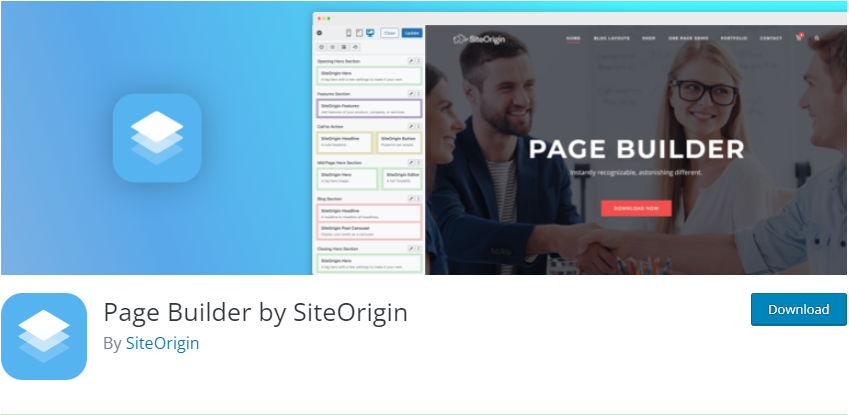 Best WordPress page builders - Page Builder by SiteOrigin