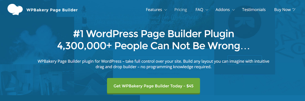 Best WordPress page builders - WPBakery Page Builder