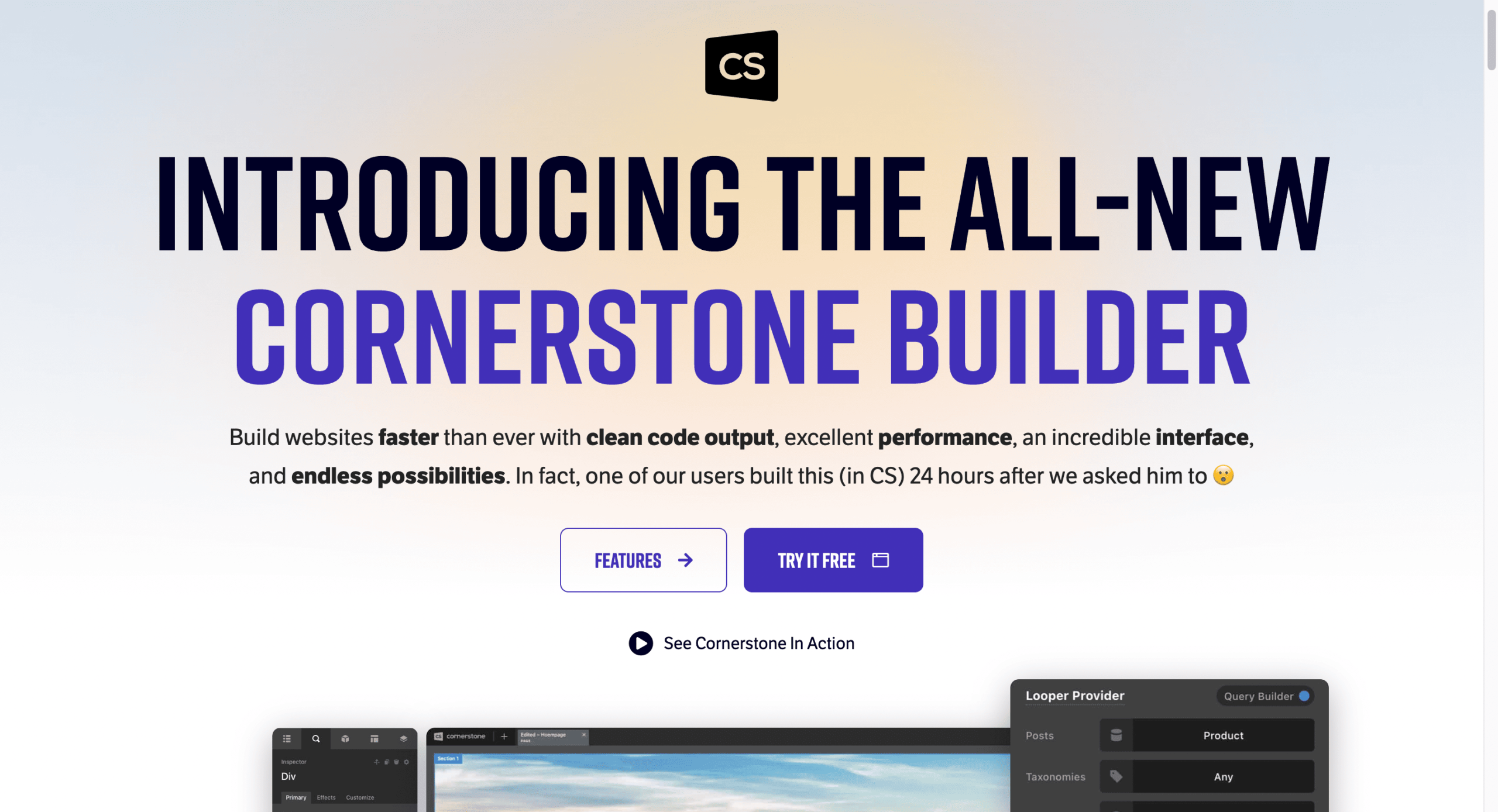 Best WordPress page builders - Cornerstone