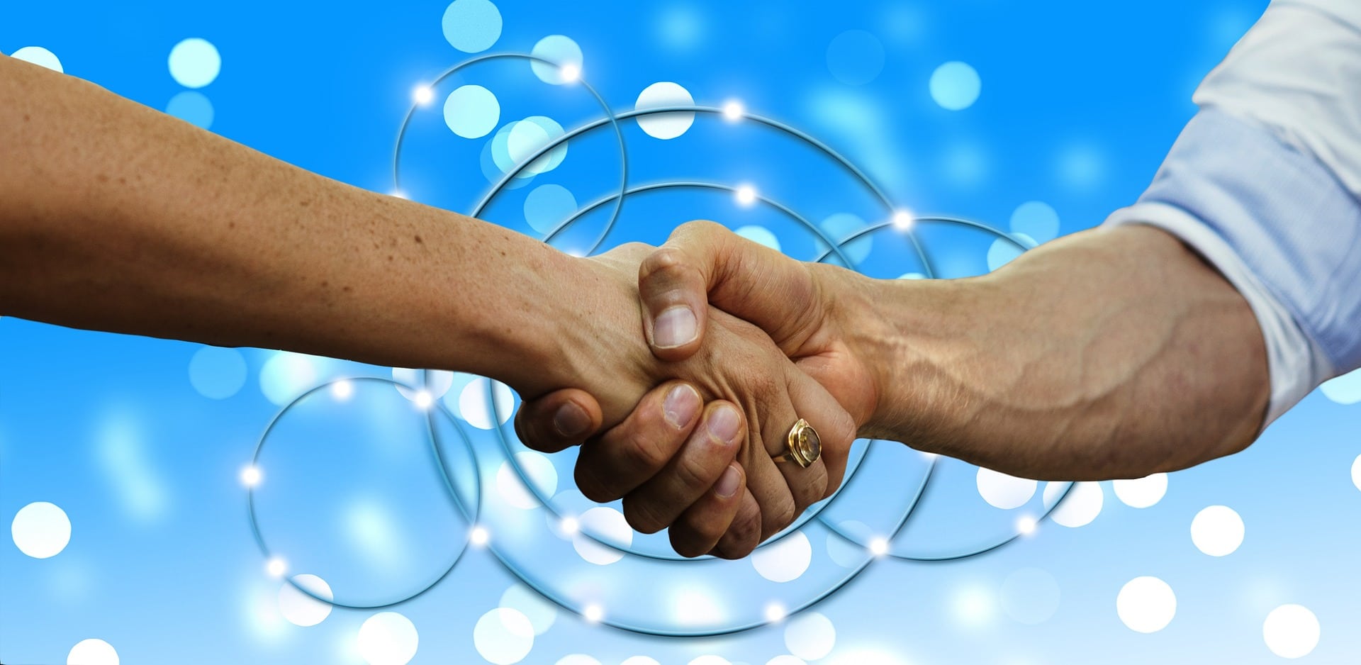 mutually beneficial - handshake 
