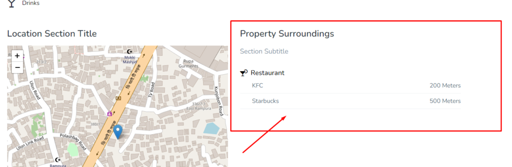 Apartment surroundings template settigs for tourfic - Themefic