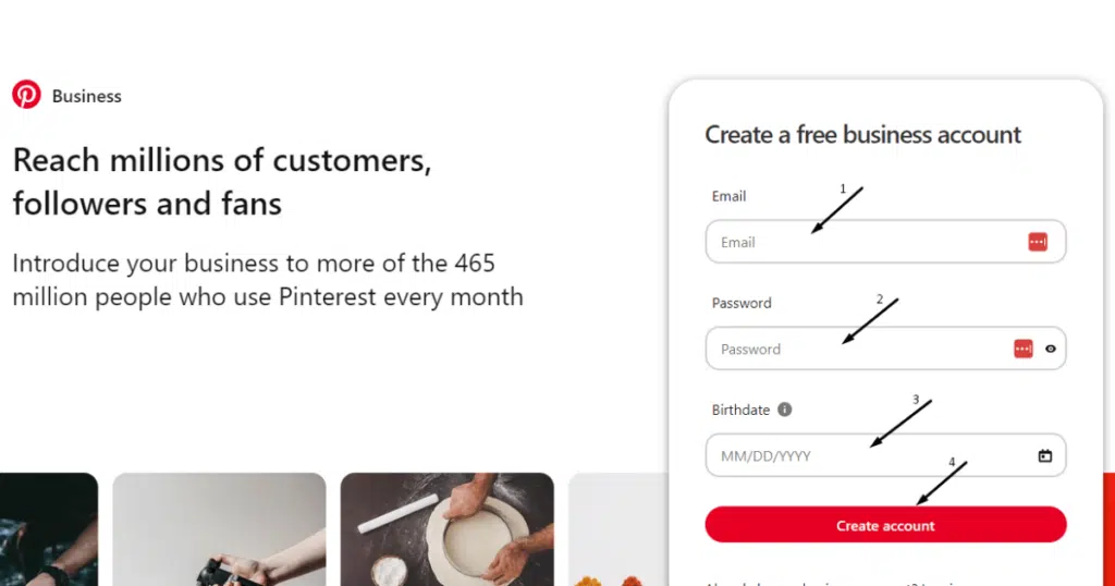 Create your Pinterest account