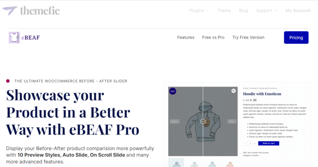 Landing Page of eBEAF