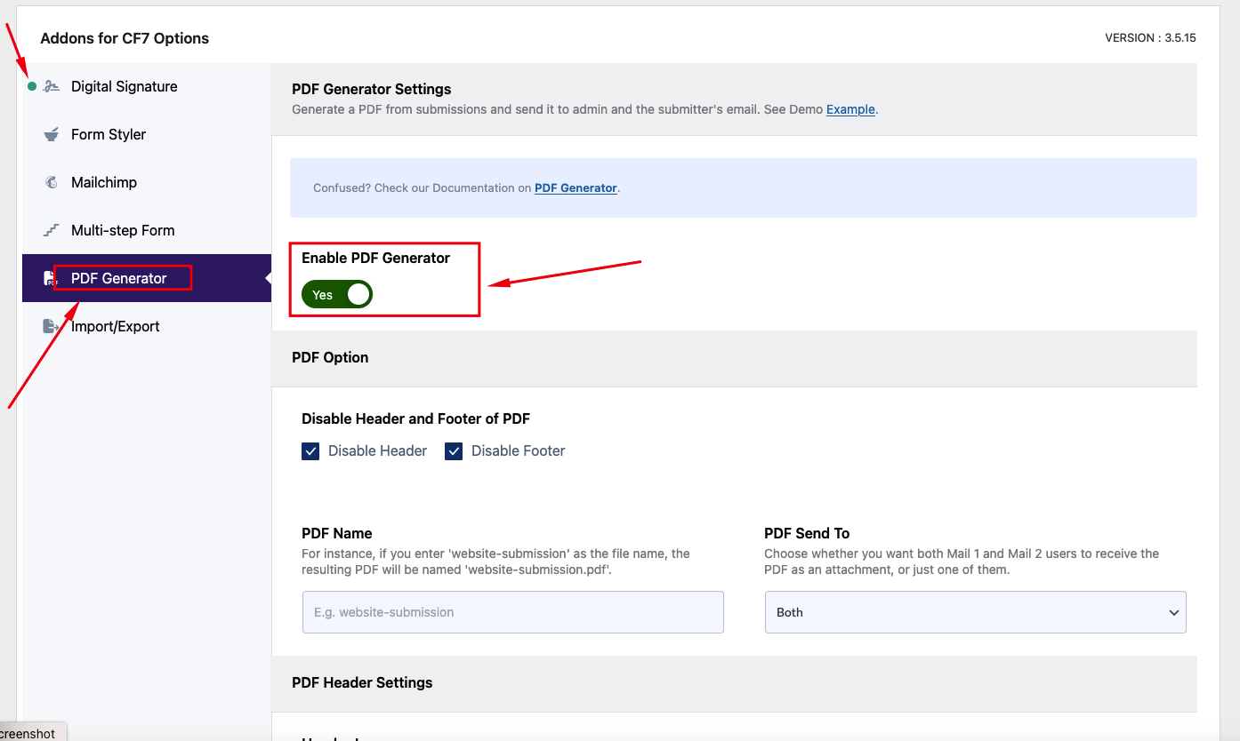Contact form 7 signature