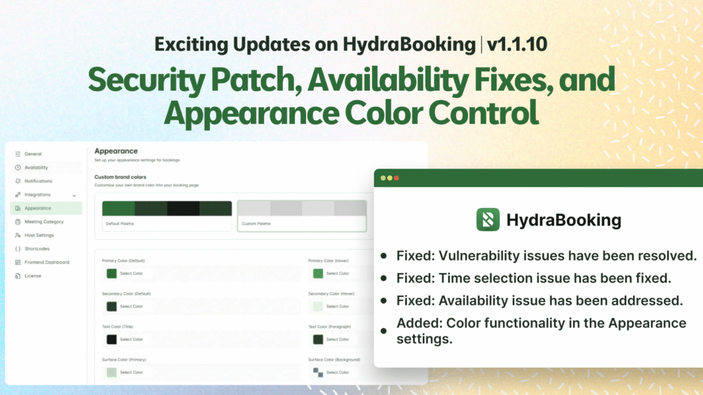 Hydra Booking Banner - Themefic