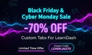 Banner Custom tabs for learndash - Themefic