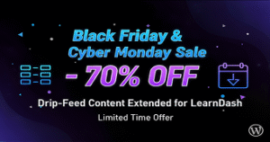 drip feed content extended for learndash banner - Themefic