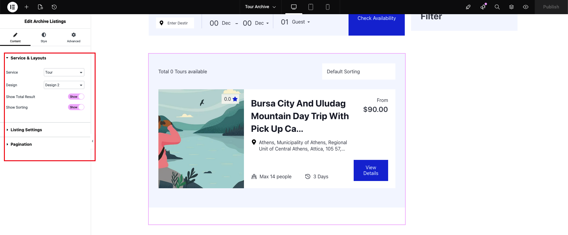 archive widget - Themefic