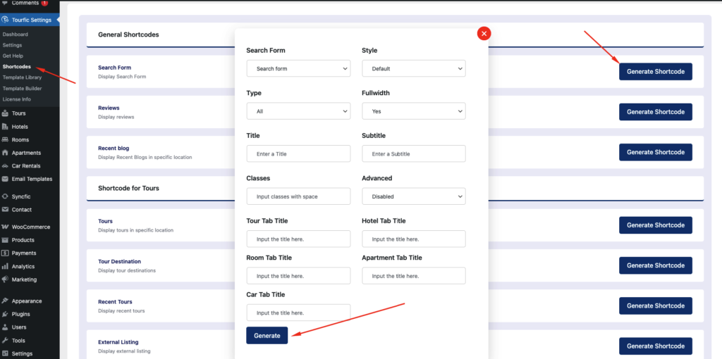shortcode - Themefic