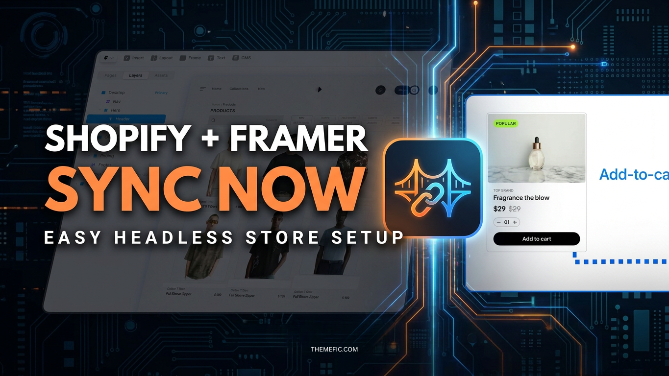 Integrate Shopify with Framer - Themefic